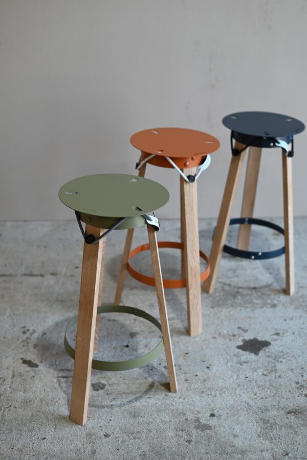 Tabourets Rouille Cuivré (Paire) - Imagen 4